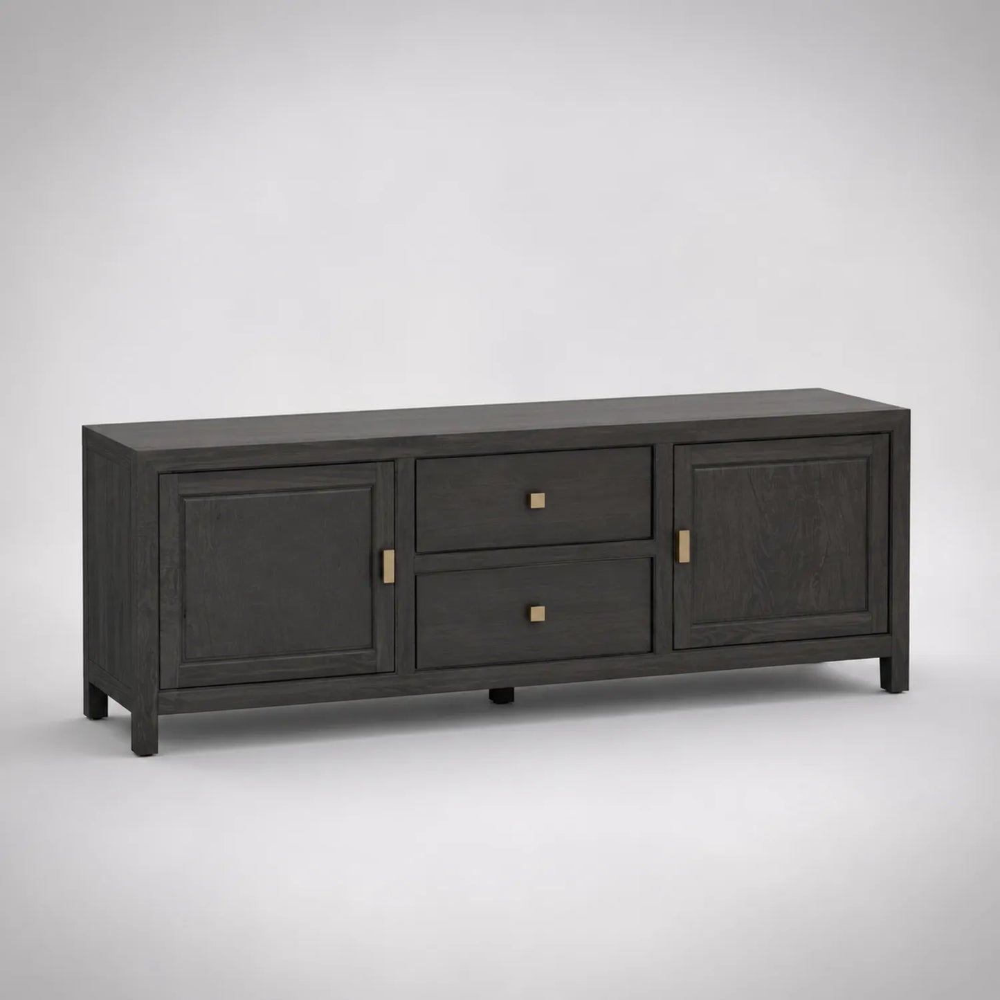 TV-Schrank Holz Dunkelgrau 180cm