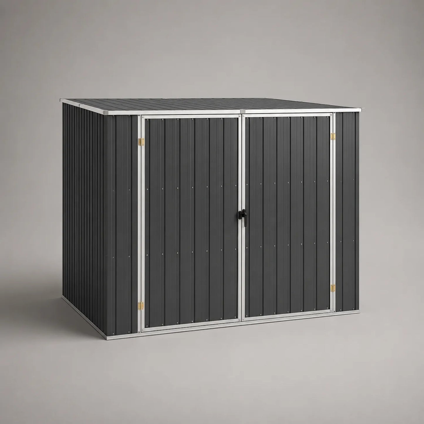 Metall Gartenhaus anthrazit 213cm x 130cm x 173cm