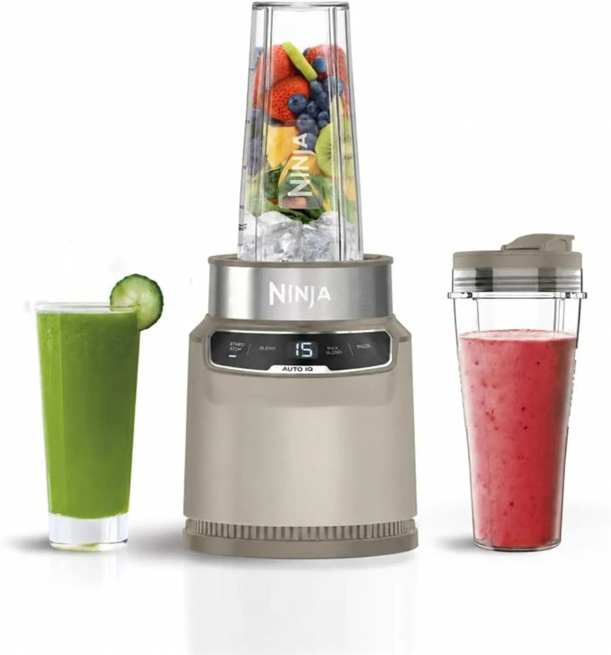 Ninja 1000-W-Motor BN500EUSD1 Standmixer, 1x Becher für eine Portion mit 700 ml