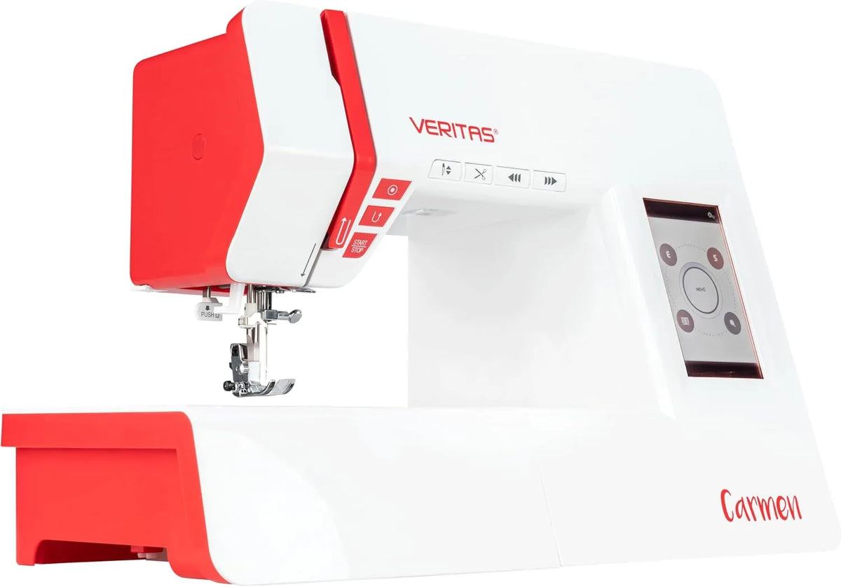 I 272 Fadenabschneider, Nähmaschine, elektrische Nähmaschine, LCD-Display, 272 Programme, Weiß, VERITAS