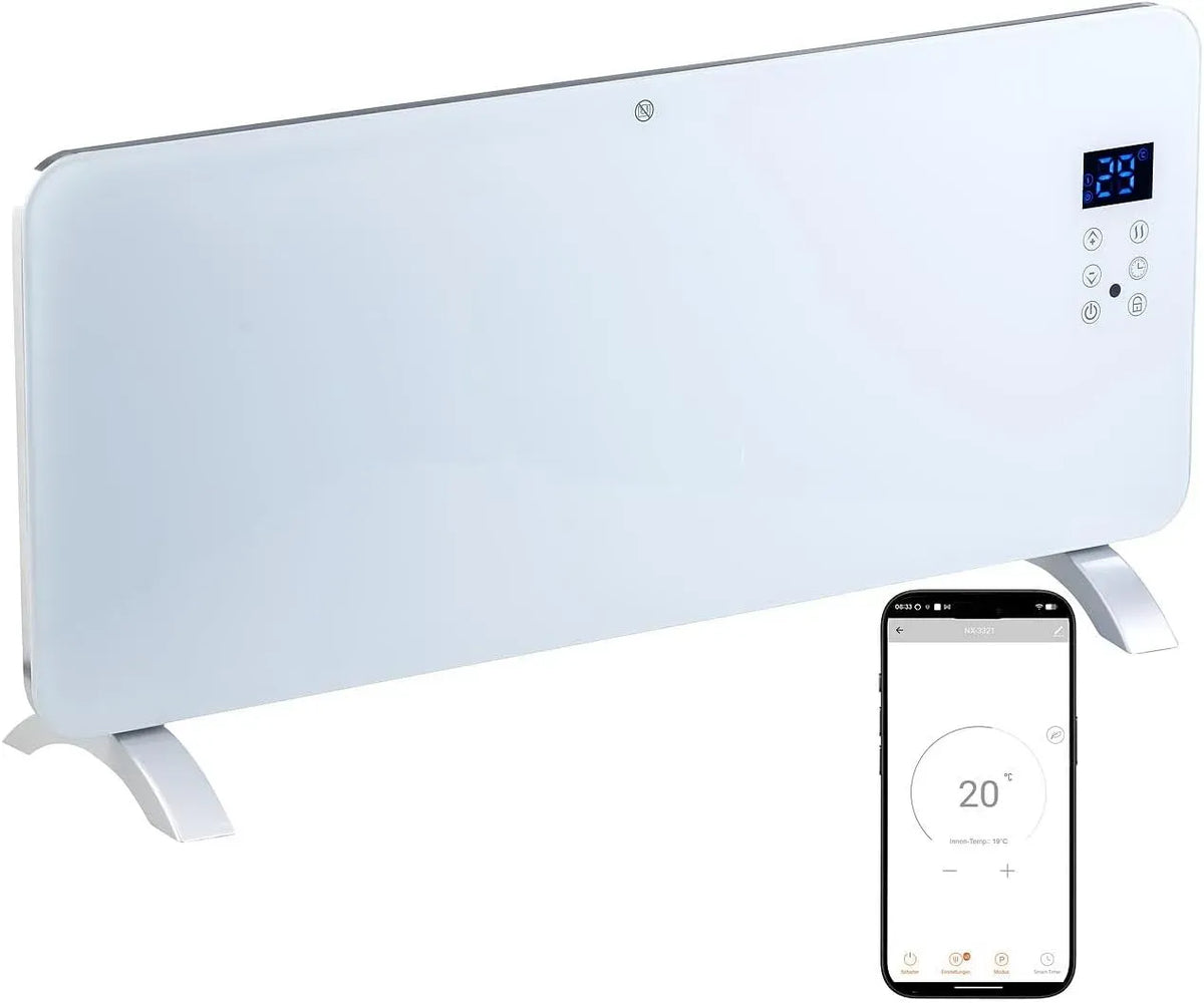 Google Elektroheizung, 2000 W, WLAN, Google Assistant, Alexa und Siri, WLAN Heizung, TUYA