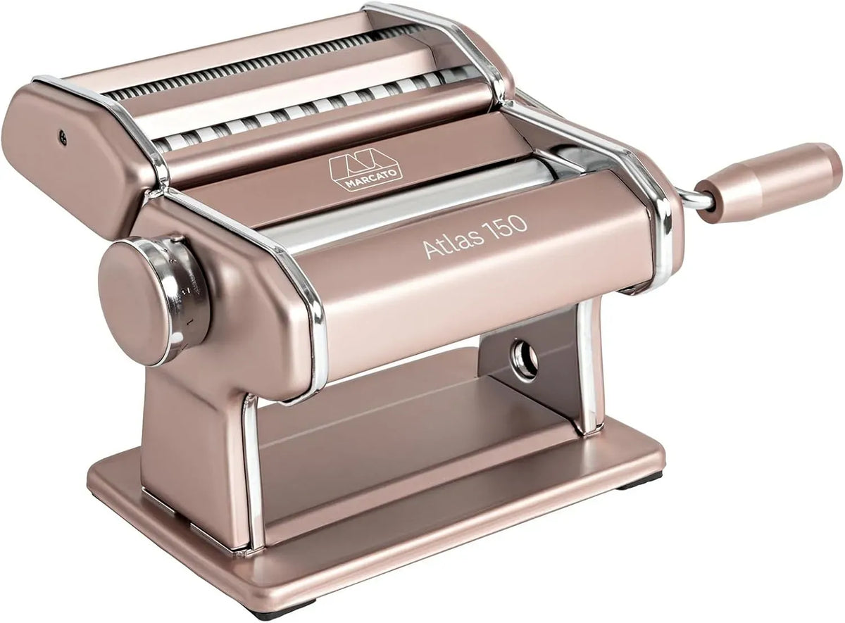 Nudelmaschine, Nudelbereiter, Marcato, Nudelbereiter für frische Pasta, Atlas 150 Nudelmaschine powder rosa