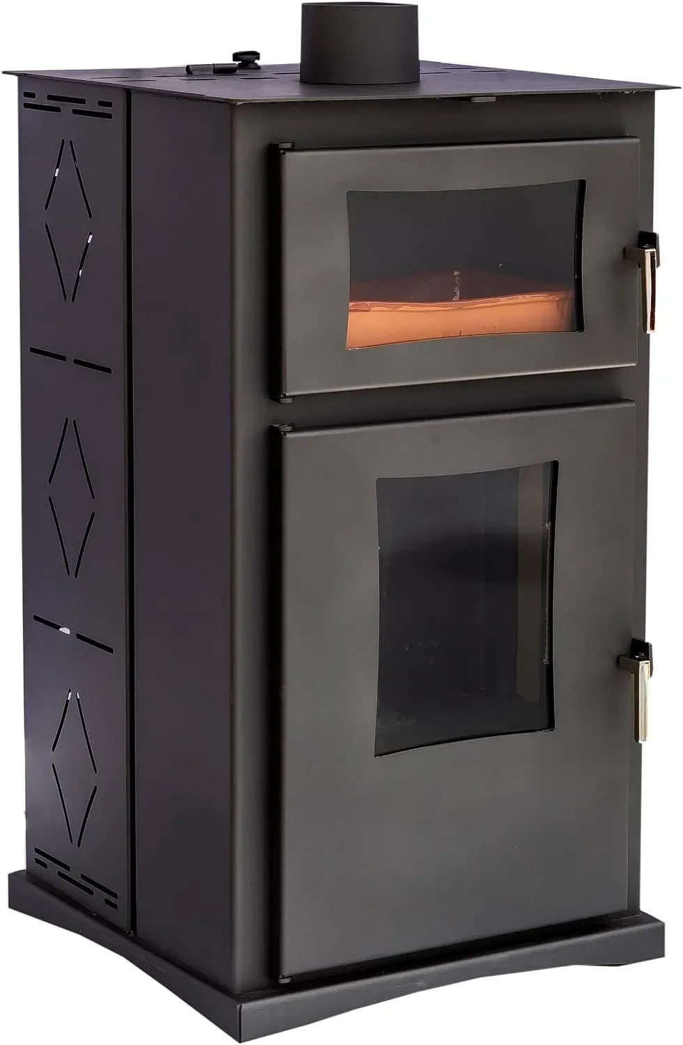 Backofen, Ofen zum Backen, Pelletofen, 8 kW, Joima Vitta Nature Pelletofen mit Backofen ohne Strom 8 kW