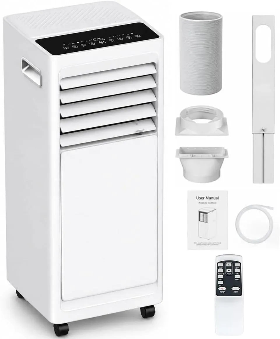 Klimaanlage 24H, Timer, für 8–12 m², Klimagerät, Kühler, Mobile Klimaanlage 9000 BTU