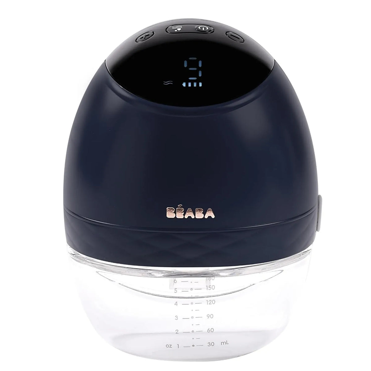 Milchpumpe, elektrische Stillpumpe, Timer, USB, Blau, Großes Fassungsvermögen 180mL, 3 Modi, 9 Stufen, 0 Wellen, 6 Sitzungen, BÉABA, USB C Ladegerät