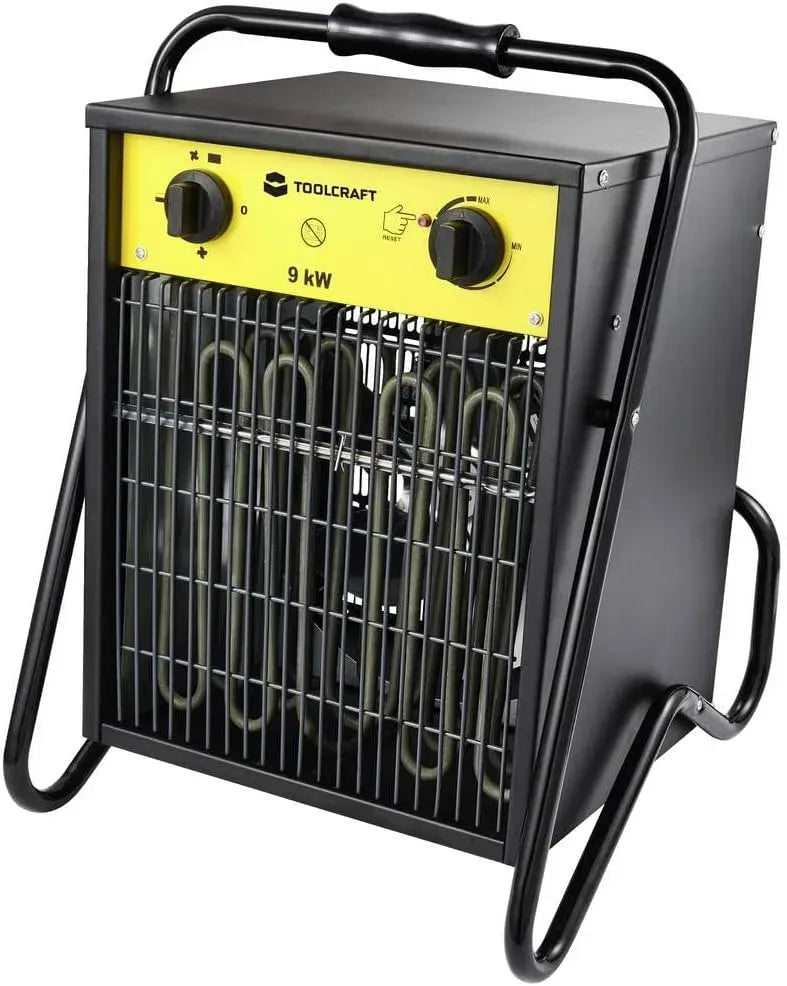 TO-8578338 Bauheizer, 9000 W, Wärmefunktion, Schwarz, TOOLCRAFT