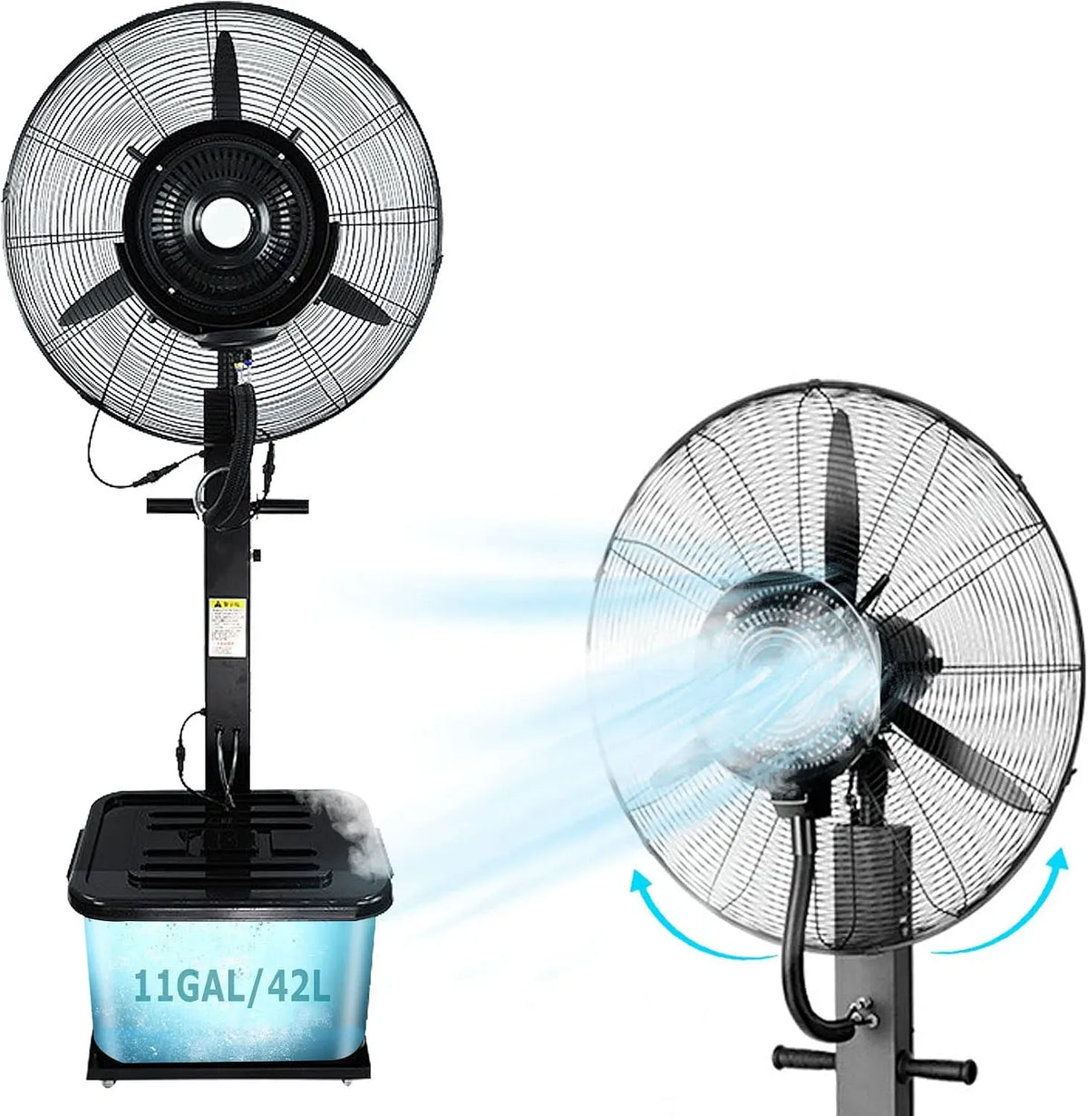 Ventilator 55cm/21.7in, Outdoor, 3 Geschwindigkeiten, Restaurant, Außenbereich von Restaurants und Garage