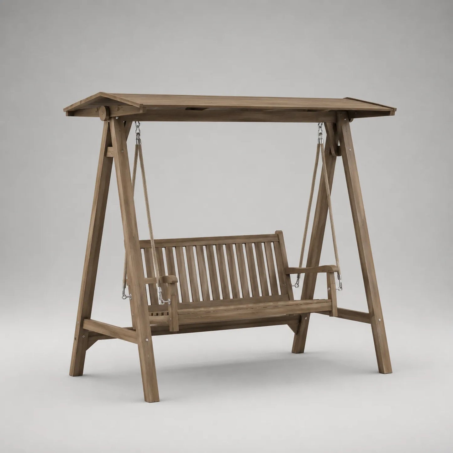 Holz Gartenschaukel mit Überdachung