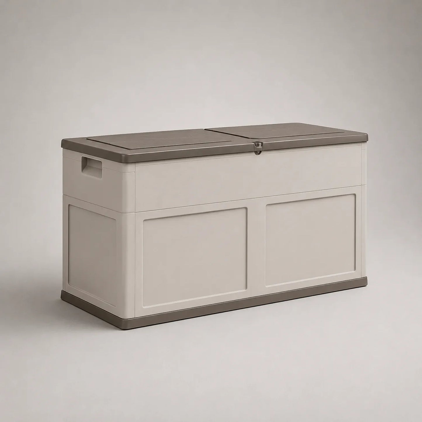 Gartenbox aus Polypropylen 120L Braun/Beige 120x45x55cm