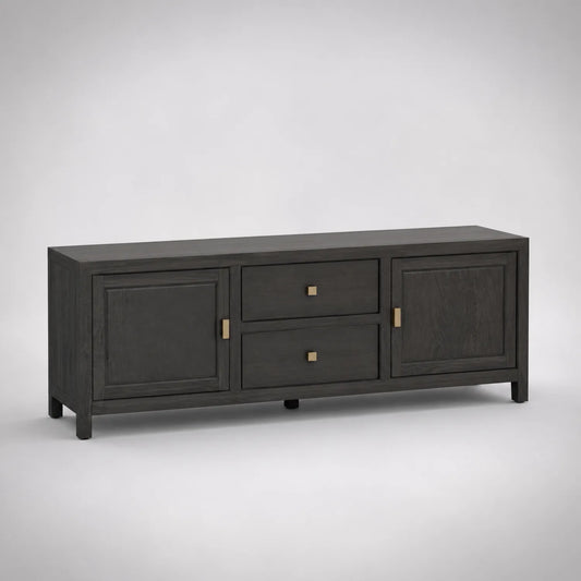 TV-Schrank Holz Dunkelgrau 180cm