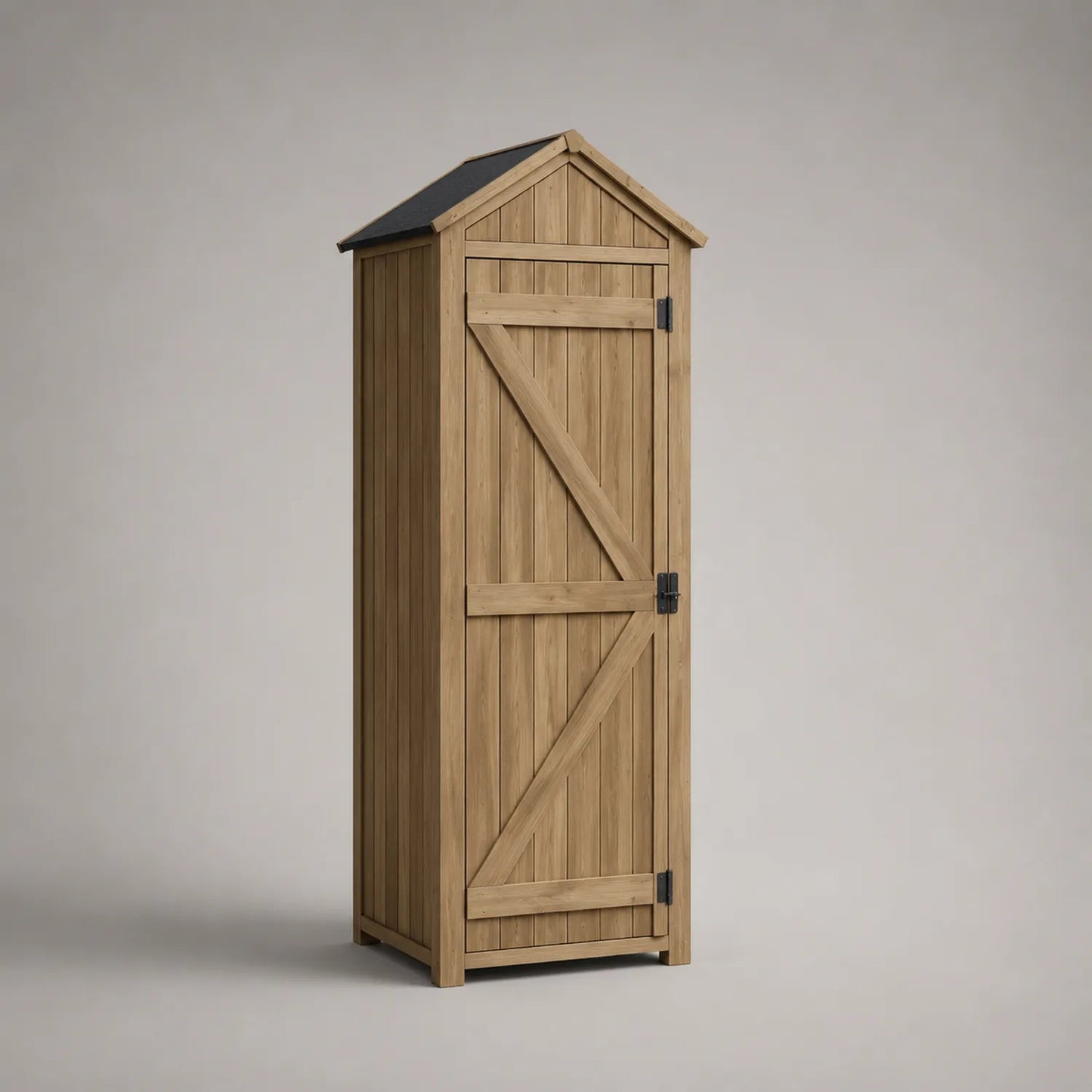 Holz Gartenschrank mit Satteldach 180cm