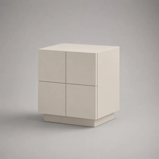 Nachttisch mit Schubladen MDF Beige 60x40x55 cm
