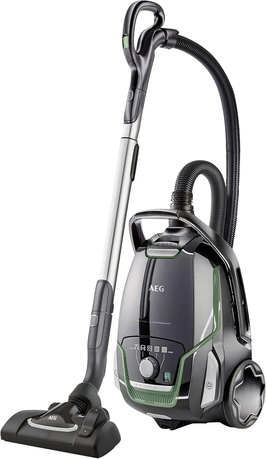 AEG Staubsauger, 5 L, 700 W, 65 dB, Waschbarer Filter, VX9-2-ÖKO, 70% Recyclingmaterial, 12 m, 5 l Staubbeutelvolumen