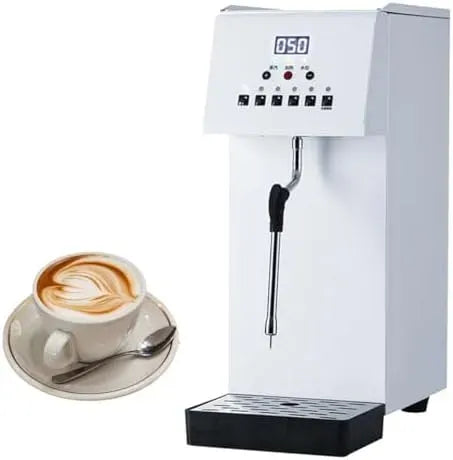 Milchaufschäumer 6-Liter-Edelstahl-Espressomaschine, Milchschäumer, Dampf, Gewerblicher Dampfgarer