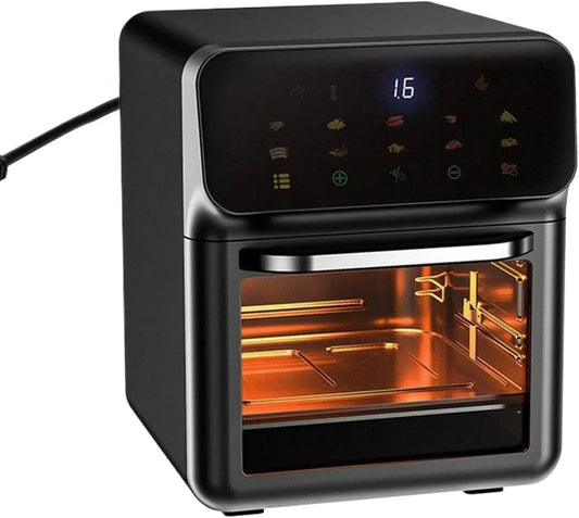 Heißluftfritteuse, 0 bis 200 °C, Pizza, elektrische Fritteuse ohne Öl, Toaster Heißluftfritteuse 2 Einschübe