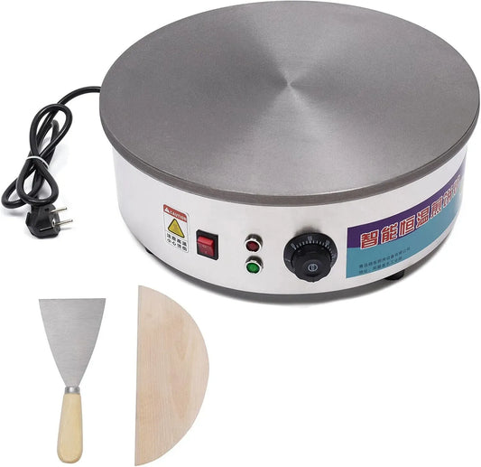 Pfannkuchen Maker, Pancake Maker, Crepes Maker, Crepe Maker, Durchmesser, Pfanne, 45cm, 2800 W, 45 cm, Restaurant, Edelstahl
