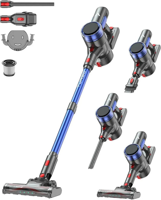 Staubsauger A10 70Min, 500 W, elektrisches Staubsauggerät, aonus A10 Akku Staubsauger Kabellos 55000Pa 500W 70Min Laufzeit