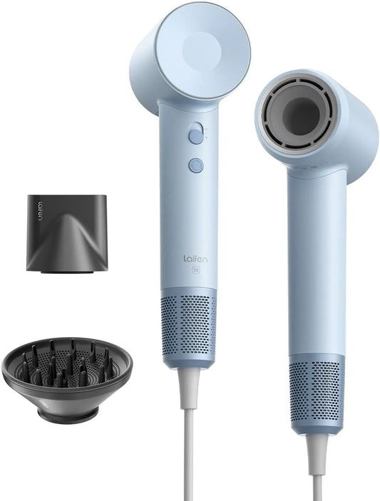 Wäschetrockner 200M, 59 dB, 2 Temperaturzonen, Blau, Thermo-Control 50×/s, LED-Farbring, 000 U/min, 407 g Reiseföhn, 2 Luft- & 4 Temperaturstufen
