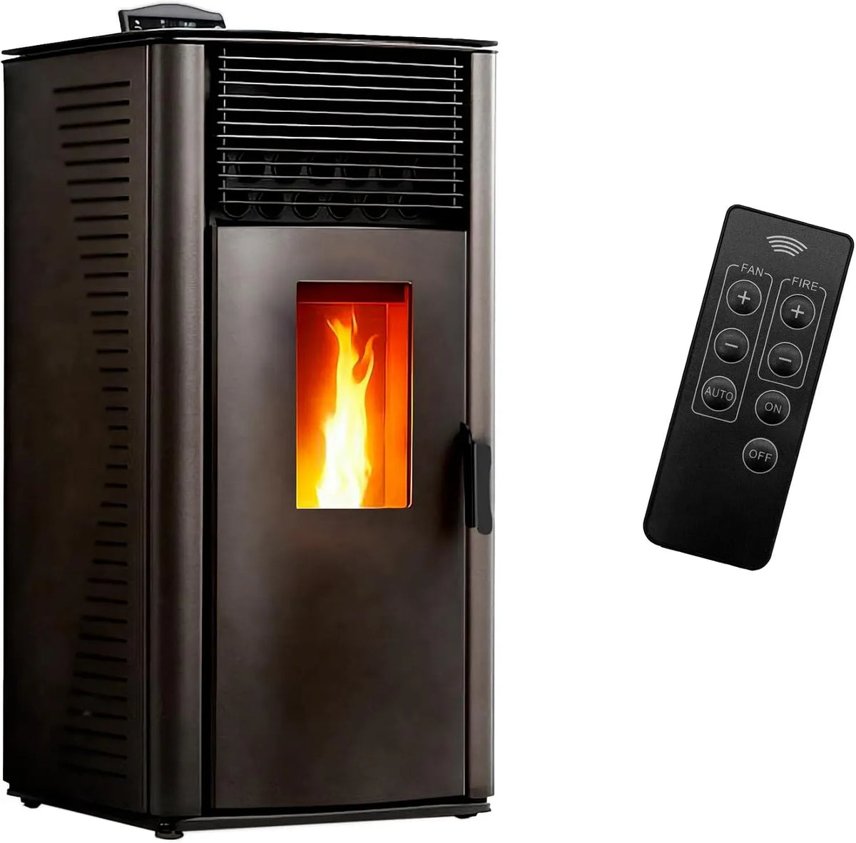 Luft-Pelletofen, Schwarz, 12 kW, Anita Luft-Pelletofen 12 kW schwarz Sannover