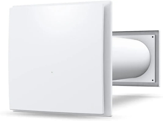 Zentrale Lüftungsanlage, 60 m³/h, WLAN, App, Weiß, 90% Effizienz, App-Steuerung, 150 mm
