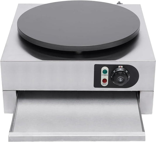 Crepes Maker, Durchmesser, Crepemaker, 40cm, 3000 W, 40 cm, Antihaftbeschichtung, Edelstahl, für Crepes