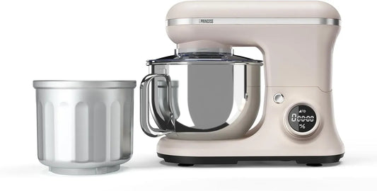 Princess Geschirrspüler, 1200 W, Spülmaschine, Edelstahl, 5-Liter-Edelstahlschüssel, 220138, 8 Geschwindigkeiten, BPA-frei