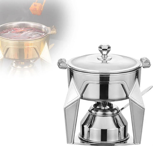 Mini-Suppentopf, Pot-Dampfgarer, Tisch, tragbar, Restaurant, Edelstahl, Wärmefunktion, für Den Tisch