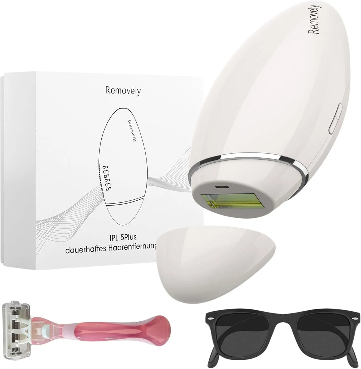 5plus Haarentfernung Gerät, Haarentfernungsgerät, IPL-Haarentfernungsgerät, für Frauen & Männer