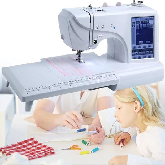 Nähstickmaschine, Stickautomat, Touch-Bedienung, LCD-Display
