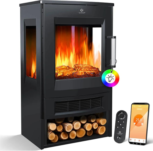 Elektroheizung 900/1800W, 1800 W, Timer, WLAN, Thermostat