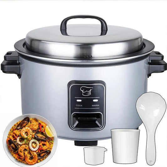 Reiskocher, Innentopf, elektrischer Reiskocher, 15 L, 1750 W, Warmhaltefunktion, Antihaftbeschichtung, Edelstahl, Wärmefunktion, für 35–45 Personen