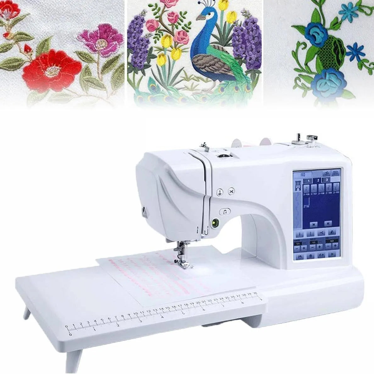 X 23 Sticknähmaschine, elektrische Nähmaschine, 10,2 X 23,9 Cm, Touch-Bedienung, USB, LCD-Display