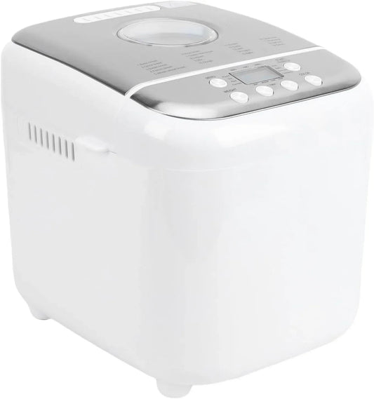 Brotbackautomat, 600 W, Brotbackmaschine, LCD-Display, Antihaftbeschichtung, Programmierbare Brotmaschine, Antihaftbeschichtet, EU-Stecker