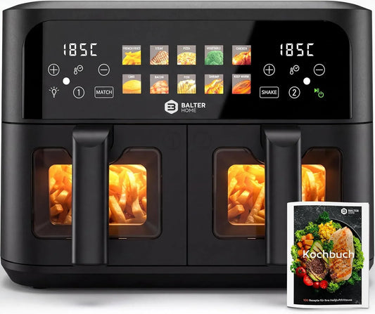 Heißluftfritteuse HL-901, 9 L, 2400 W, 10 Programme, Touch-Bedienung, Touchscreen