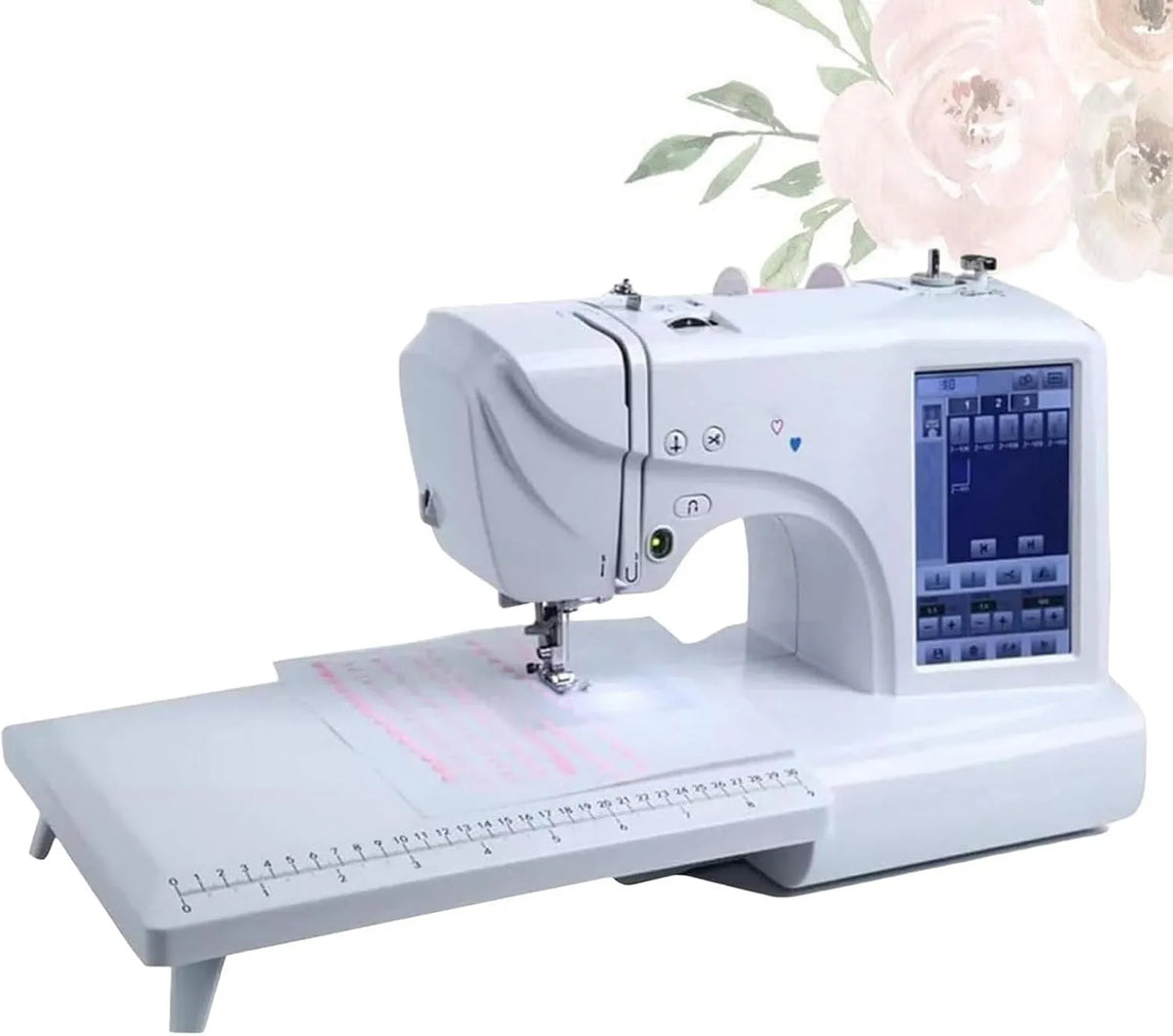 7-Zoll-Touchscreen-Display Stickmaschine, Stickautomat, Touch-Bedienung, für Modisches NäHen