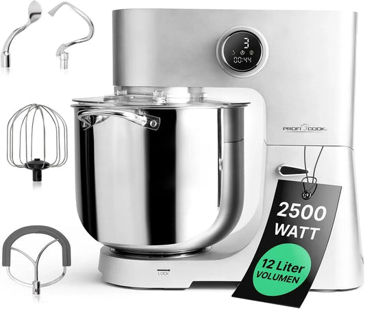 Küchenmaschine XXL 12L, 12 L, Küchenroboter, ProfiCook Küchenmaschine mit Schüssel