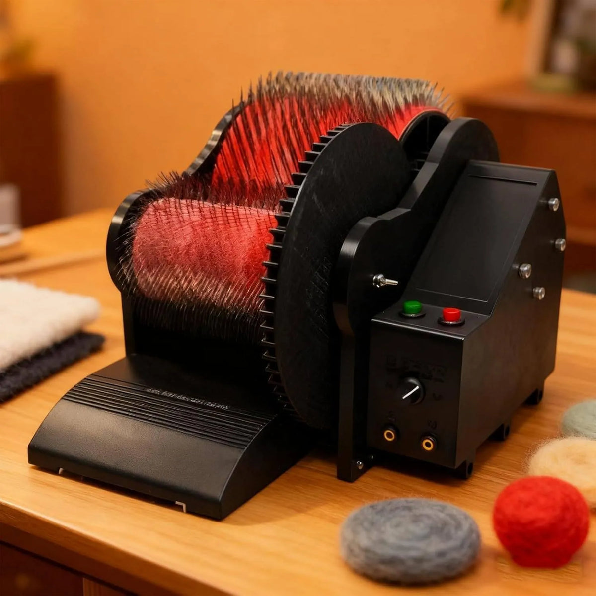 Wollfilz-Trommelkardiermaschine, Schalter, Elektrische