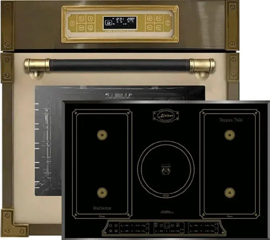 Herdset mit Kochfeld und Backofen EH 6726, 77 cm, 80 L, Einbau