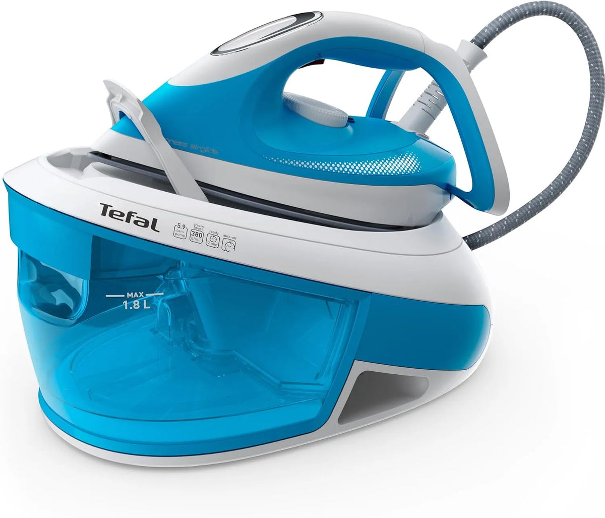Tefal SV8002 Dampfbügelstation, 2800 W, 5,9 Bar, 120 g, 380 g, Weiß