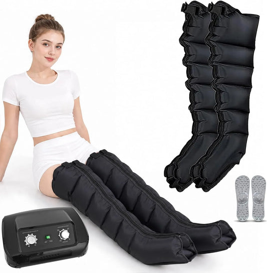 30-240mmHg Lymphdrainage Gerät, Beinmassagegerät, gewerblich, Schwarz, für Lymphdrainage Lipödem