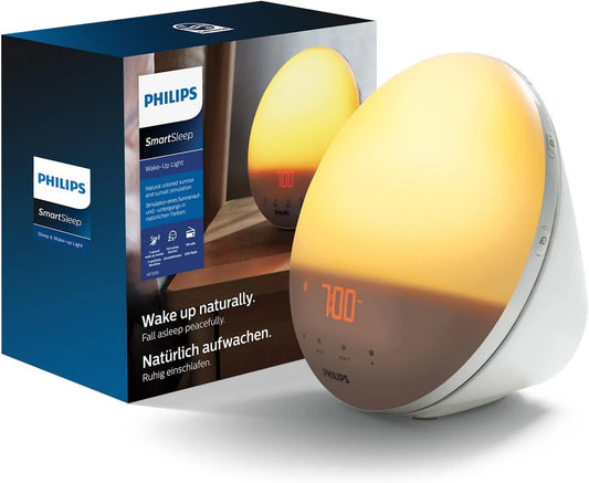 Philips HF3519/01 Wake-up Light, Sonnenaufgangfunktion, Digitales Fm Radio, Tageslichtwecker