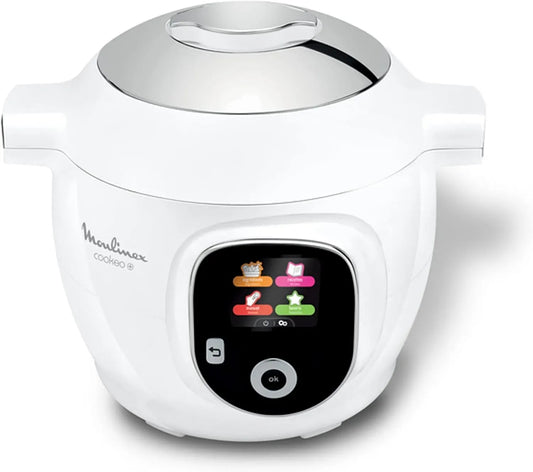 Moulinex CE854110 Multicooker, elektrischer Multikocher, 6 L, Weiß