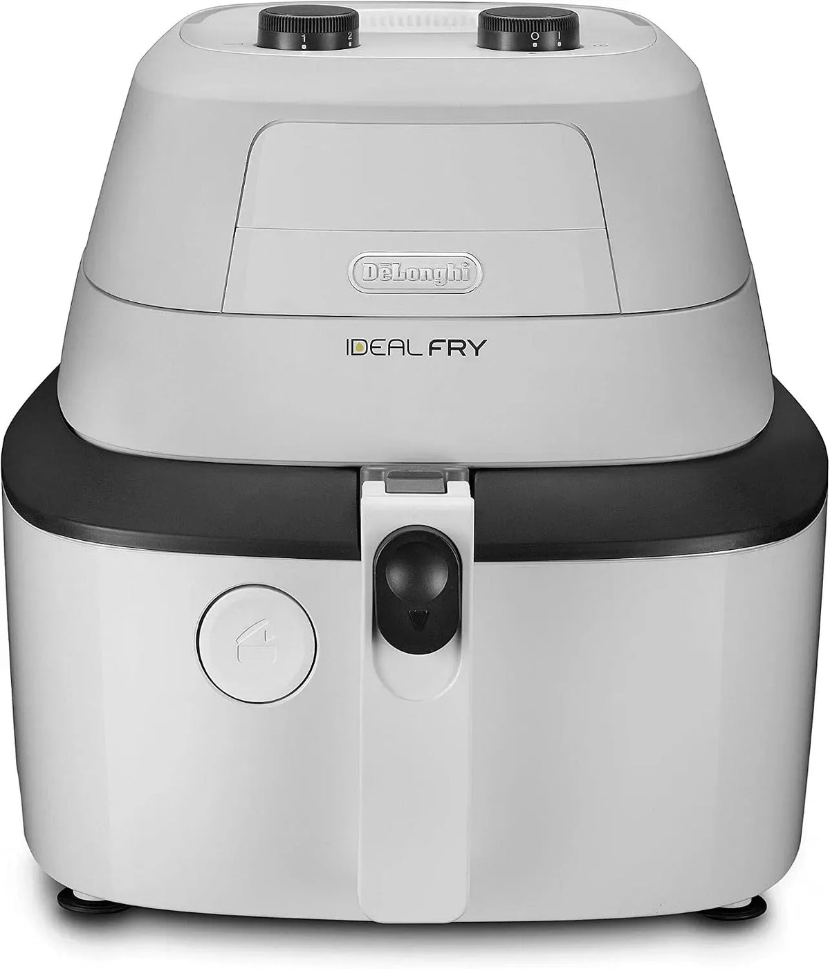De'Longhi FH2101.W Heißluftfritteuse, 3,9 L, Timer, abnehmbare Wanne von 3,9 l, praktischer Deckel und einstellbarer Timer, Fassungsvermögen 1 kg