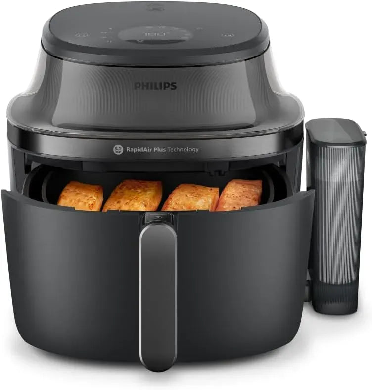 Philips Heißluftfritteuse, 7,2 L, IPS-Panel, Schwarz