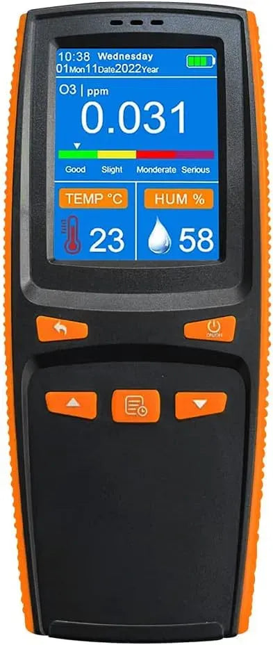 O3-Ozonmesser-Luftdetektor Ozonmesser-Luftqualitäts-Verschmutzungsmonitor, Sensor, tragbar