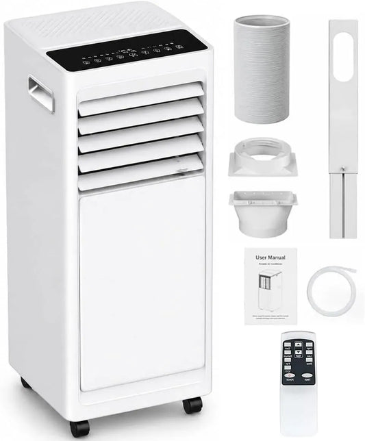 Klimaanlage 24H, Timer, für 8–12 m², Klimagerät, Kühler, Mobile Klimaanlage 9000 BTU