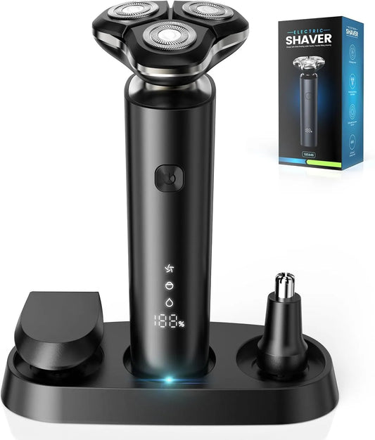IPX7 Ladestation, Rasierer, Akku, IP65, 3D-Optik, USB, kabellos, für Bad