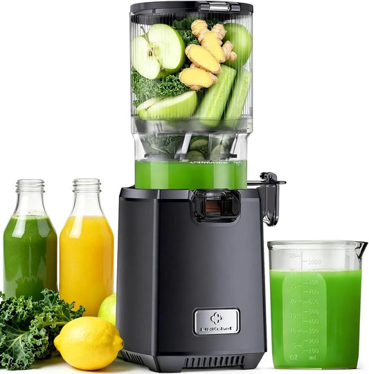 Entsafter, 1,8 L, 250 W, 130MM Öffnung und 1,8L Juicer Machine mit Umkehrfunktion, 100% BPA Frei