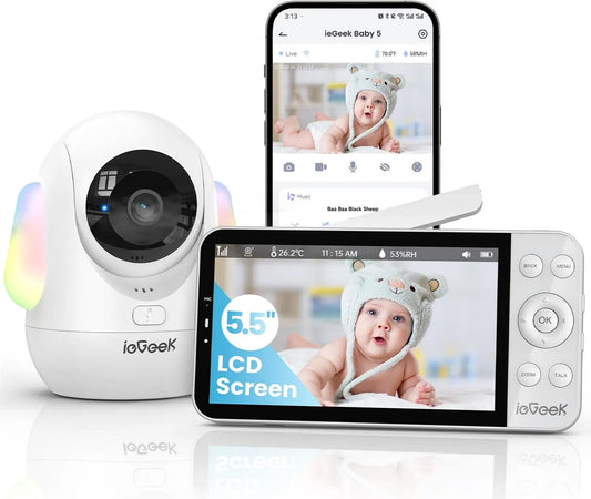PTZ 360 Babyphone, Babyüberwachungsgerät, WLAN, ieGeek