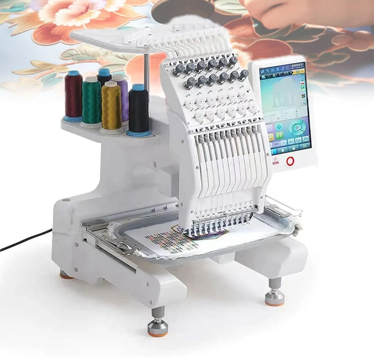 Computer-Nähmaschine, Stickmaschine, elektrische Nähmaschine, Stickautomat, gewerblich, für Kleidung